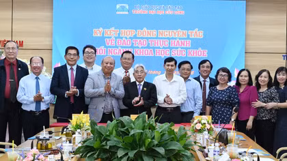 Trường Đại học Cửu Long mở rộng hợp tác đào tạo thực hành khối ngành sức khỏe