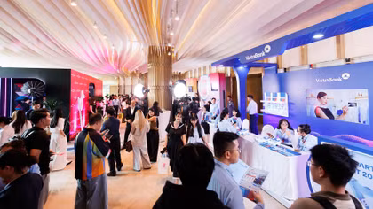 VietinBank giới thiệu sản phẩm, dịch vụ tại sự kiện.