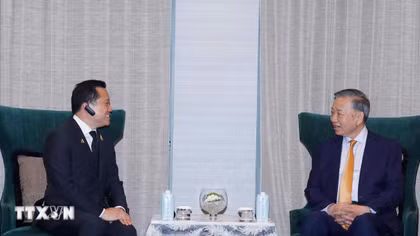 Tổng Bí thư, Chủ tịch nước Tô Lâm tiếp ông Thapana Sirivadhanabhakdi, Chủ tịch điều hành Tập đoàn TCC, Tổng Giám đốc Tập đoàn ThaiBev (Thái Lan).