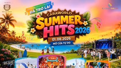 CaraWorld Summer Hits 2026 - Hành trình khám phá Bãi Dài sôi động