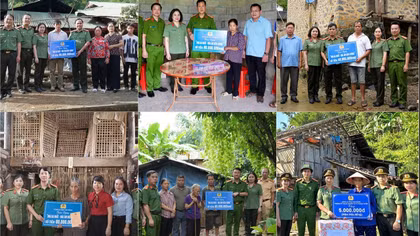 Hơn 2,5 tỷ đồng chung tay dựng xây "Nhà Ba Nhất - Mái ấm biên cương"