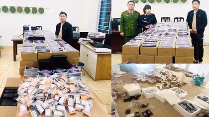 Triệt phá đường dây tiêu thụ hàng nghìn điện thoại Samsung giả 