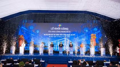 Khởi công tòa nhà đầu tiên tại Khu đô thị Công viên công nghệ số FPT