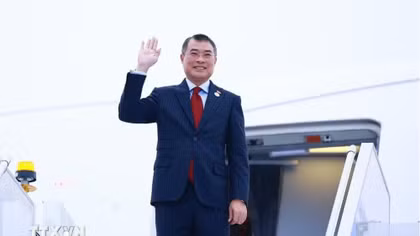 Thủ tướng Lê Minh Hưng kết thúc chuyến tham dự Hội nghị Cấp cao Kỷ niệm 35 năm quan hệ ASEAN-Nga. (Ảnh: Dương Giang/TTXVN)