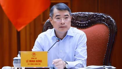 Thủ tướng Lê Minh Hưng chủ trì cuộc họp về phát triển Trung tâm tài chính quốc tế tại Việt Nam. 