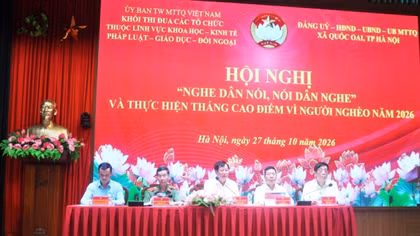 Phát huy sức mạnh đại đoàn kết toàn dân từ mô hình "Nghe dân nói, nói dân nghe"