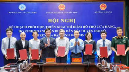 Bộ KH&CN và Bắc Ninh thiết lập cơ chế phối hợp hỗ trợ hộ kinh doanh chuyển đổi số
