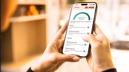 Khi bảo mật cũng được cá nhân hoá trên MSB Digital Bank