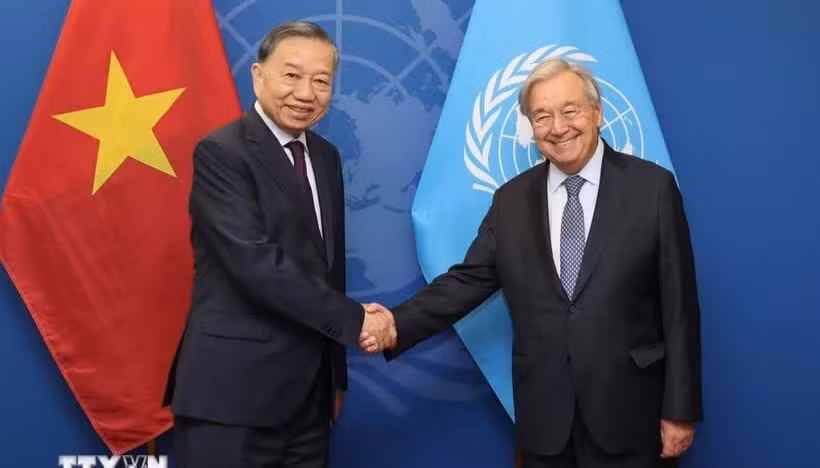 Tổng Bí thư, Chủ tịch nước Tô Lâm gặp Tổng Thư ký Liên hợp quốc António Guterres