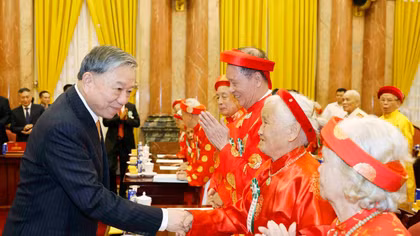 Tổng Bí thư, Chủ tịch nước Tô Lâm: Khơi dậy tinh thần 'Tuổi cao – Gương sáng' trong giai đoạn phát triển mới