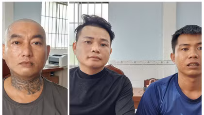 Các đối tượng bị bắt giữ.