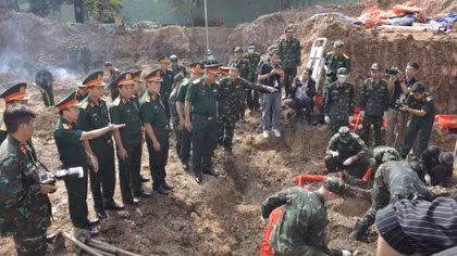 Đã quy tập được 227 hài cốt liệt sĩ tại Công viên Lê Thị Riêng