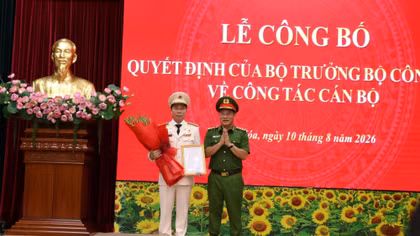 Đại tá Hoàng Quốc Việt giữ chức Giám đốc Công an tỉnh Thanh Hóa