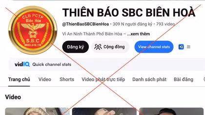 Bắt tạm giam youtuber “Thiên báo SBC Biên Hòa” Nguyễn Mạnh Hưng