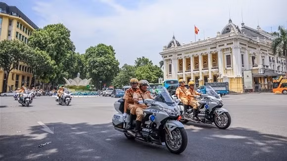 CSGT nỗ lực bảo đảm an toàn tuyệt đối phục vụ Đại hội Đảng