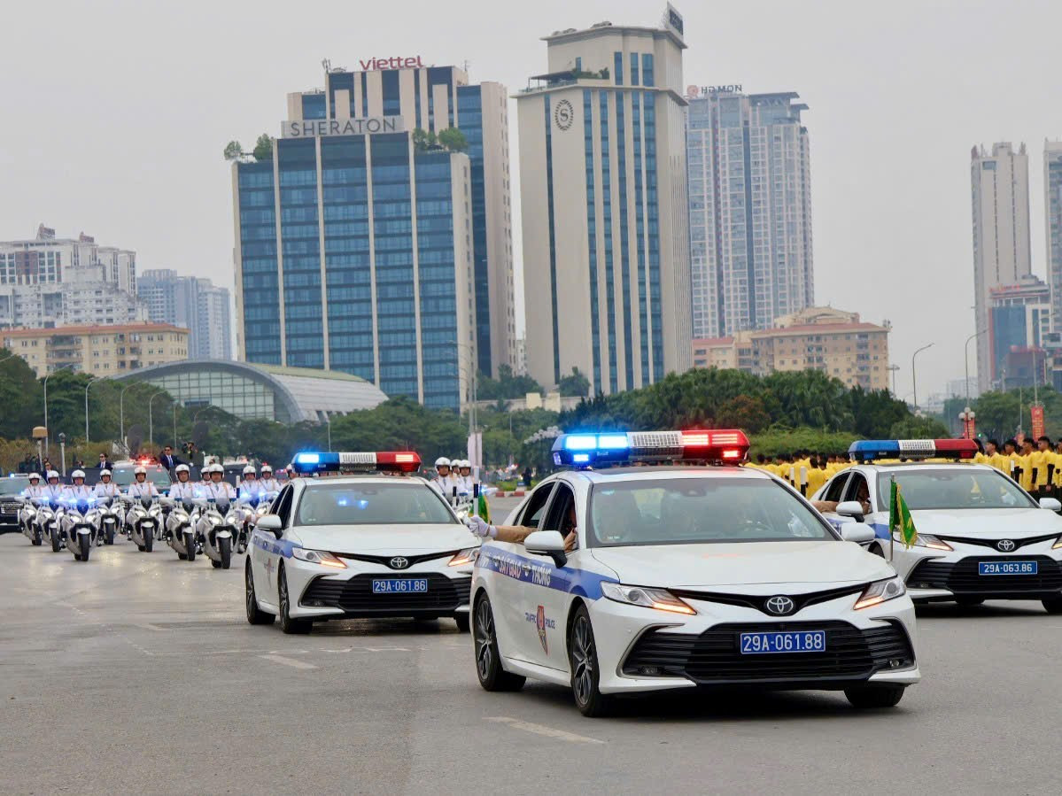 Hà Nội siết chặt giao thông phục vụ diễn tập bảo vệ Đại hội XIV -0