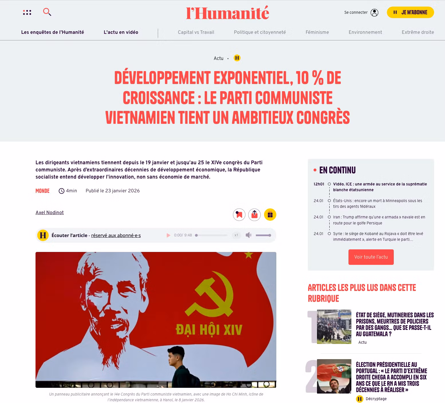 Đại hội XIV của Đảng phản ánh tầm nhìn chiến lược và động lực cho giai đoạn phát triển mới -0