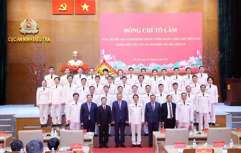 Tổng Bí thư Tô Lâm thăm và chúc Tết Cục An ninh điều tra Bộ Công an -0