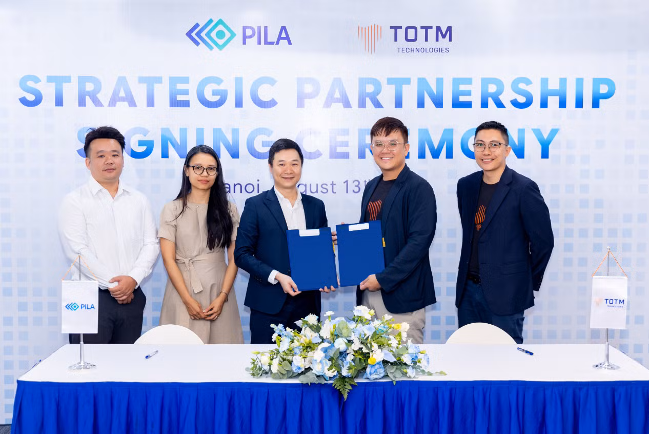 Hình ảnh PILA (Việt Nam) ký kết hợp tác chiến lược cùng TOTM Technologies (Singapore).