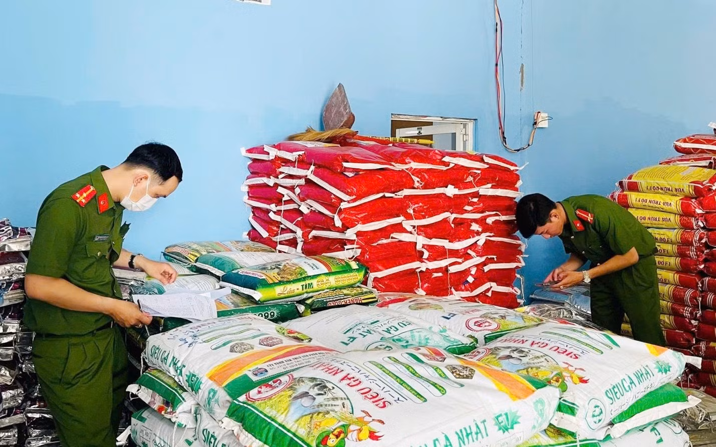 Lực lượng Cảnh sát kinh tế - Công an tỉnh Cà Mau tăng cường kiểm tra, xử lý vi phạm xâm phạm sở hữu trí tuệ trong lĩnh vực vật tư nông nghiệp.