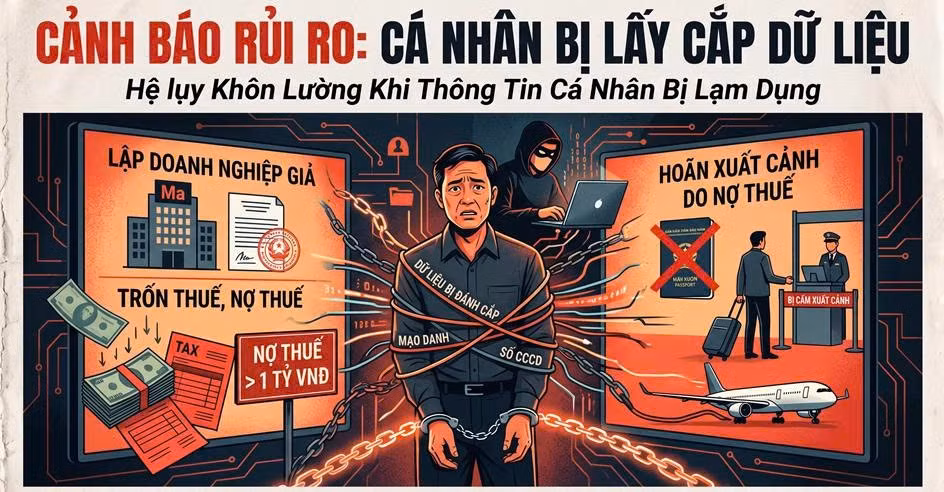 Cảnh báo rủi ro cá nhân bị lấy cắp dữ liệu (ảnh minh hoạ).