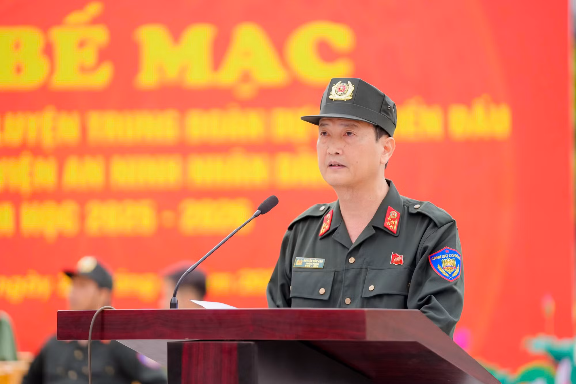 TS. Đại tá Nguyễn Hữu Anh, Thường trực Ban Chỉ đạo đơn vị DBCĐ, Trưởng phòng Quản lý học viên, Học viện ANND cho hay, tham gia huấn luyện là vinh dự và trách nhiệm của các em học viên.