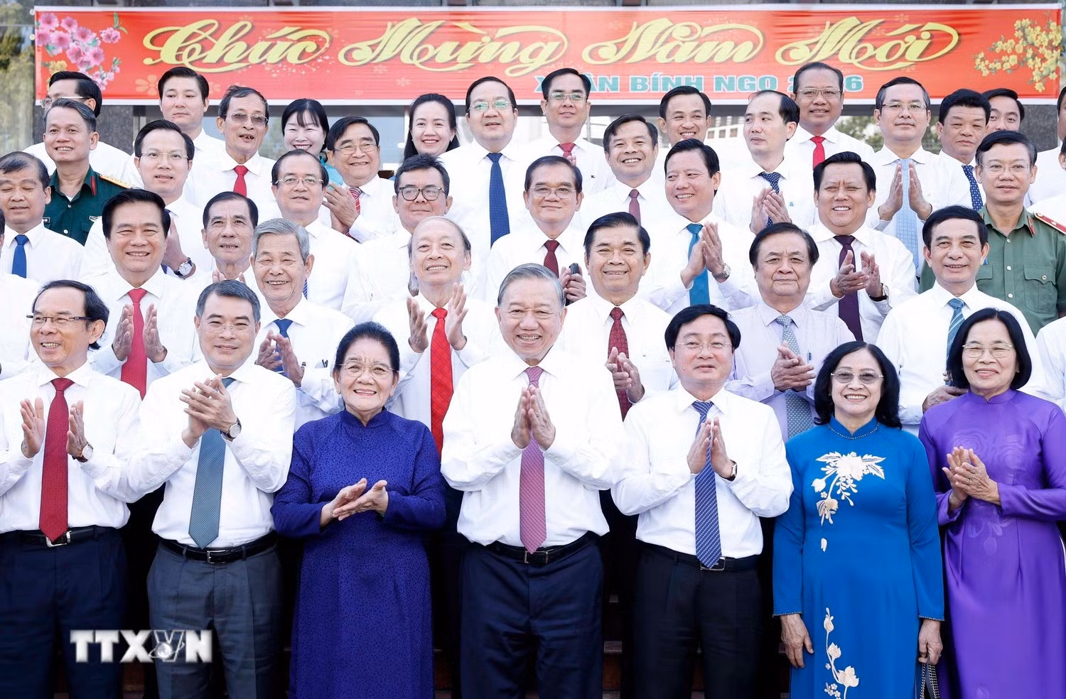 Tổng Bí thư Tô Lâm thăm, chúc Tết Đảng bộ, chính quyền, nhân dân tỉnh Tây Ninh -2