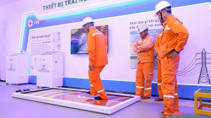EVNNPC khánh thành thao trường an toàn điện và nhận diện mối nguy