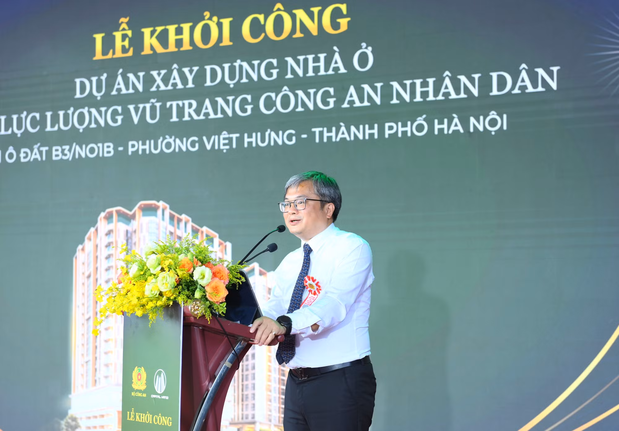 Đồng chí Trương Việt Dũng, Phó Chủ tịch UBND TP Hà Nội phát biểu tại buổi lễ.