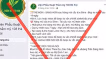 Giả mạo bác sĩ bệnh viện lớn để quảng cáo chữa bệnh