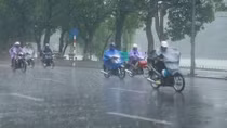 Không khí lạnh gây mưa rào và dông ở Bắc Bộ