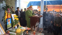 Tiễn đưa người chiến sĩ Công an xuất sắc hy sinh trên mặt trận đấu tranh phòng, chống tội phạm