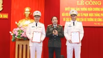 Công bố các quyết định về công tác cán bộ của Công an tỉnh Yên Bái