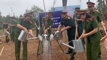 Trồng cây tại Khu Di tích lịch sử K9