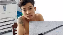 Khống chế đối tượng nghi ngáo đá cầm dao tự chế quậy phá 