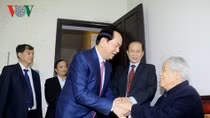 Chủ tịch nước chúc thọ nguyên Tổng Bí thư Đỗ Mười
