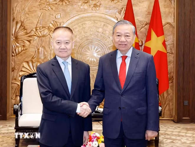 Tổng Bí thư Tô Lâm tiếp Đặc phái viên của Tổng Bí thư, Chủ tịch nước Trung Quốc Tập Cận Bình -0