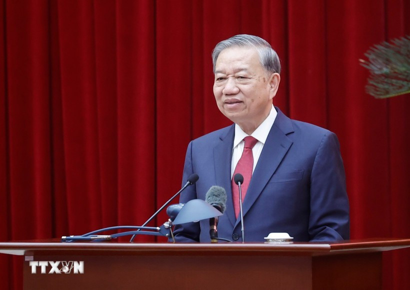 Tổng Bí thư Tô Lâm gặp mặt thành viên các Tiểu ban chuẩn bị Đại hội XIV của Đảng -0