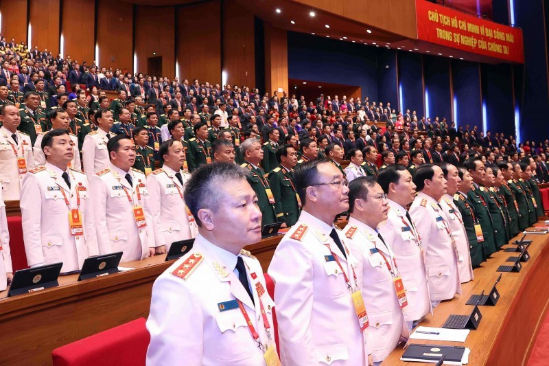 Các đại biểu dự phiên khai mạc Đại hội XIV.