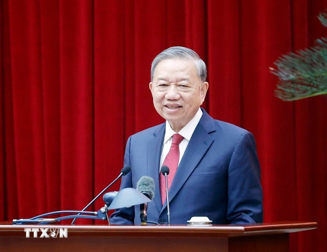 Tổng Bí thư Tô Lâm gặp mặt thành viên các Tiểu ban chuẩn bị Đại hội XIV của Đảng -0