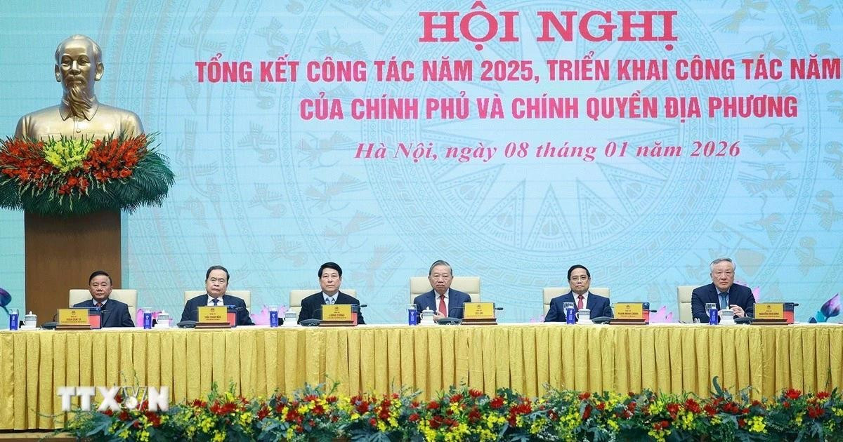 Hội nghị tổng kết năm 2025, triển khai công tác năm 2026 của Chính phủ và chính quyền địa phương