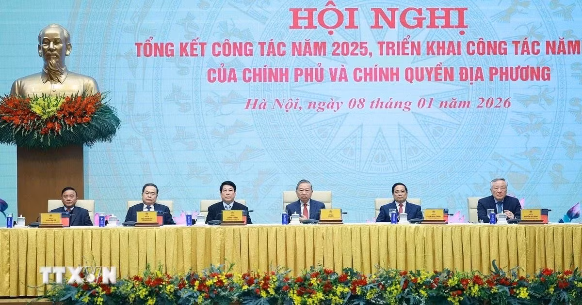 Hội nghị tổng kết năm 2025, triển khai công tác năm 2026 của Chính phủ và chính quyền địa phương