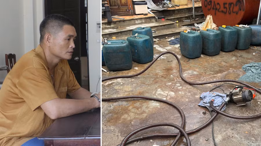 Lái tàu cầm đầu đường dây rút trộm dầu diesel hơn 4,5 tỷ đồng