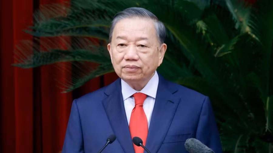 Tổng Bí thư, Chủ tịch nước Tô Lâm phát biểu khai mạc Hội nghị lần thứ tư Ban Chấp hành Trung ương Đảng khóa XIV.