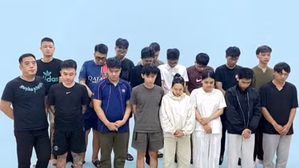 Các đối tượng tham gia vụ án bị bắt giữ tại cơ quan Công an.