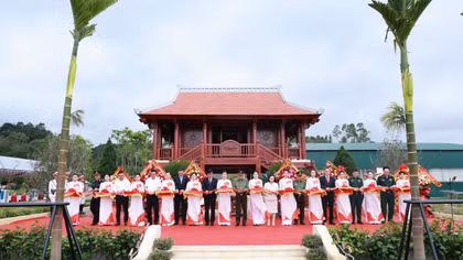 Lễ khánh thành Nhà tưởng niệm Chủ tịch Hồ Chí Minh Công an tỉnh Lạng Sơn 