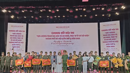 Sôi nổi chung kết hội thi Lực lượng bảo vệ an ninh, trật tự ở cơ sở giỏi Thủ đô