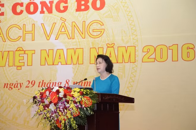 Chủ tịch Quốc hội Nguyễn Thị Kim Ngân phát biểu tại buổi Lễ.