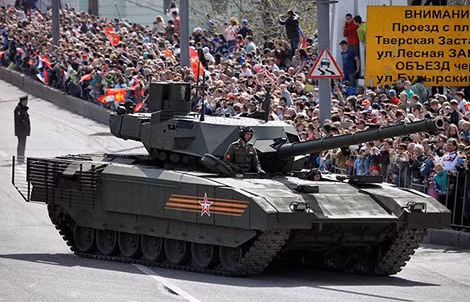 Siêu xe tăng T-14 Armata là những chiếc xe tăng hàng đầu của lực lượng quốc phòng Nga.