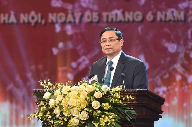 Thủ tướng Phạm Minh Chính phát biểu tại lễ ra mắt.